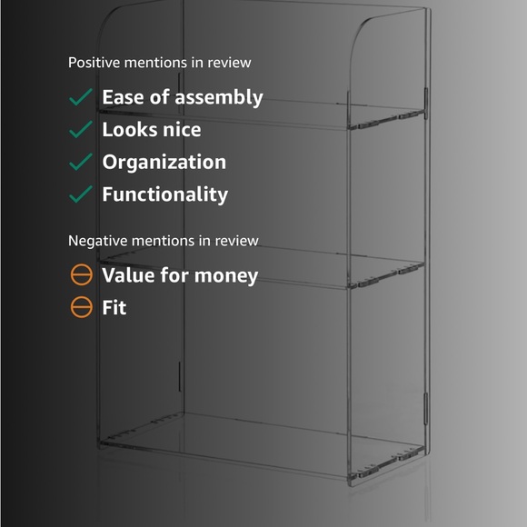 3 tier clear acrylic bathroom organizer - Picture 4 of 8